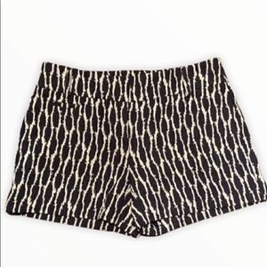 Loft Navy/White Shorts Size 00 Dressy Printed